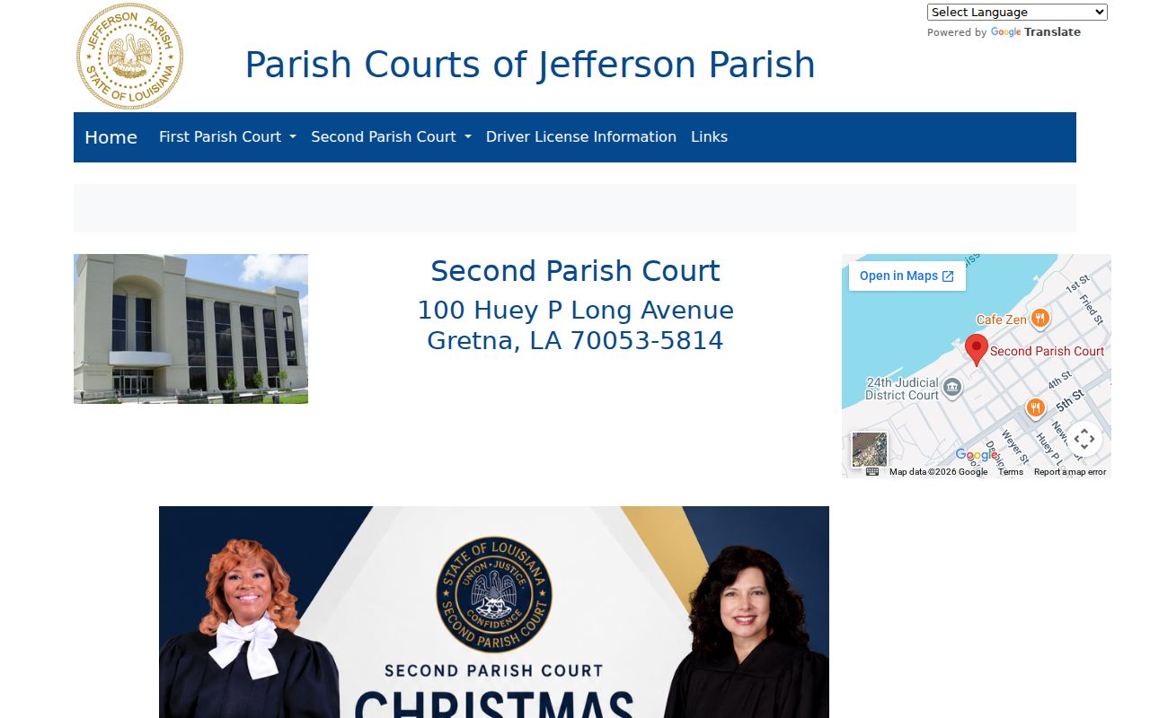 Jefferson Parish court docket Second Parish Court route